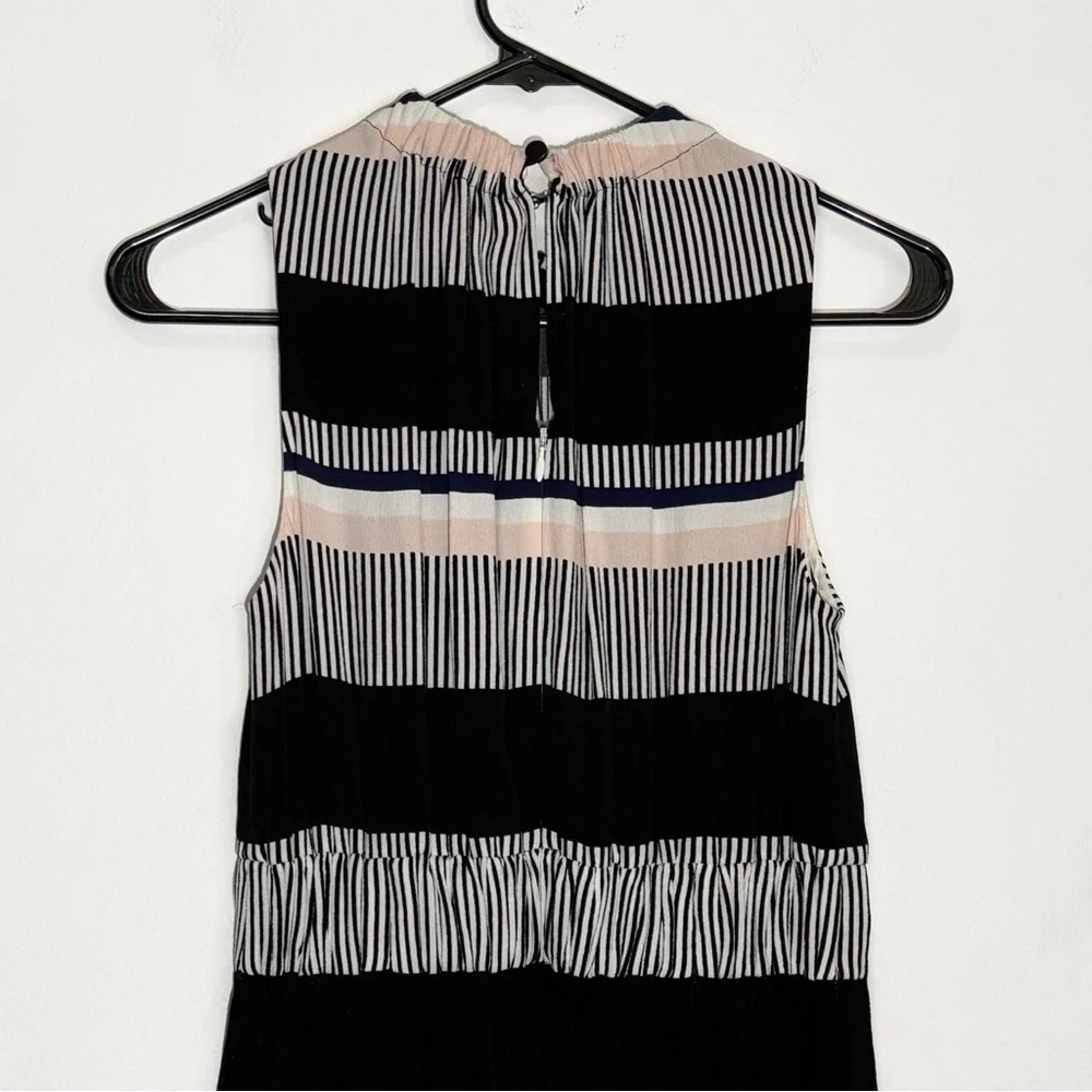 Kate Spade New York Bay Stripe Pleated Sleeveless Knee-Length Dress size 4